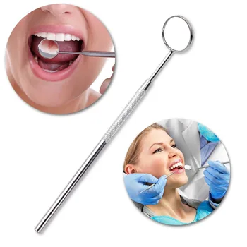 

Stainless Steel Dental Mirror Dental Hygiene Oral Bleaching Tool Mouth Mirror Dentist Pick Tool Care Teeth Whitening Tooth Clean