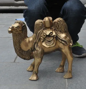 

Christmas Chinese fengshui brass wealth Yuanbao money Auspicious desert camel Llama statue Halloween