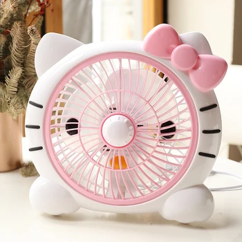 

Cartoon cat small fan Dormitory student mini bed electric fan desk bedside cute children's fan