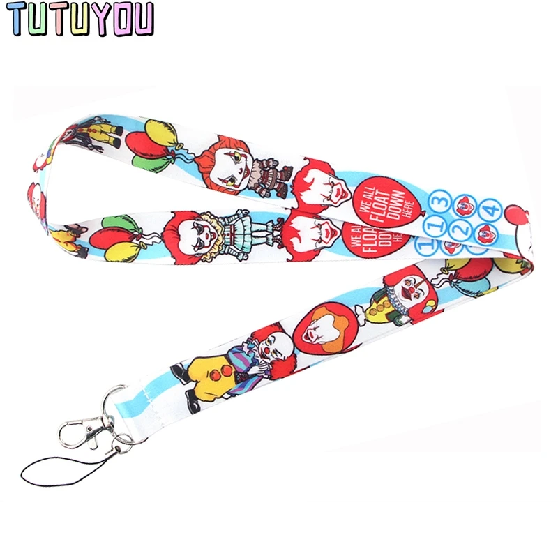 PC498 фильм Стивен Кинг's It Lanyards Id Бейдж держатель Брелок ID Card Pass тренажерный зал мобильный бейдж держатель талреп держатель для ключей