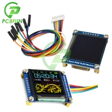1.5 Polegada 65k rgb oled 4b módulo de placa de expansão de exibição 128x128 ssd1351 spi i2c iic para raspberry pi placa de tela lcd 3.3v-5v