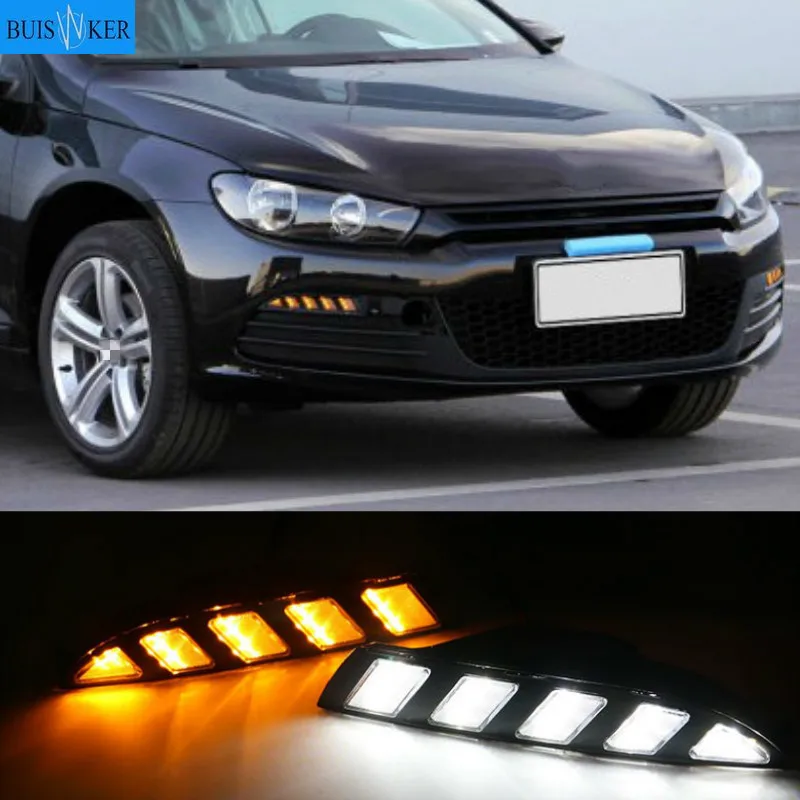 

Для Volkswagen Scirocco 2011 2012 2013 2014 2015 желтый указатель поворота реле Водонепроницаемый 12V авто светодиодный DRL Дневной светильник