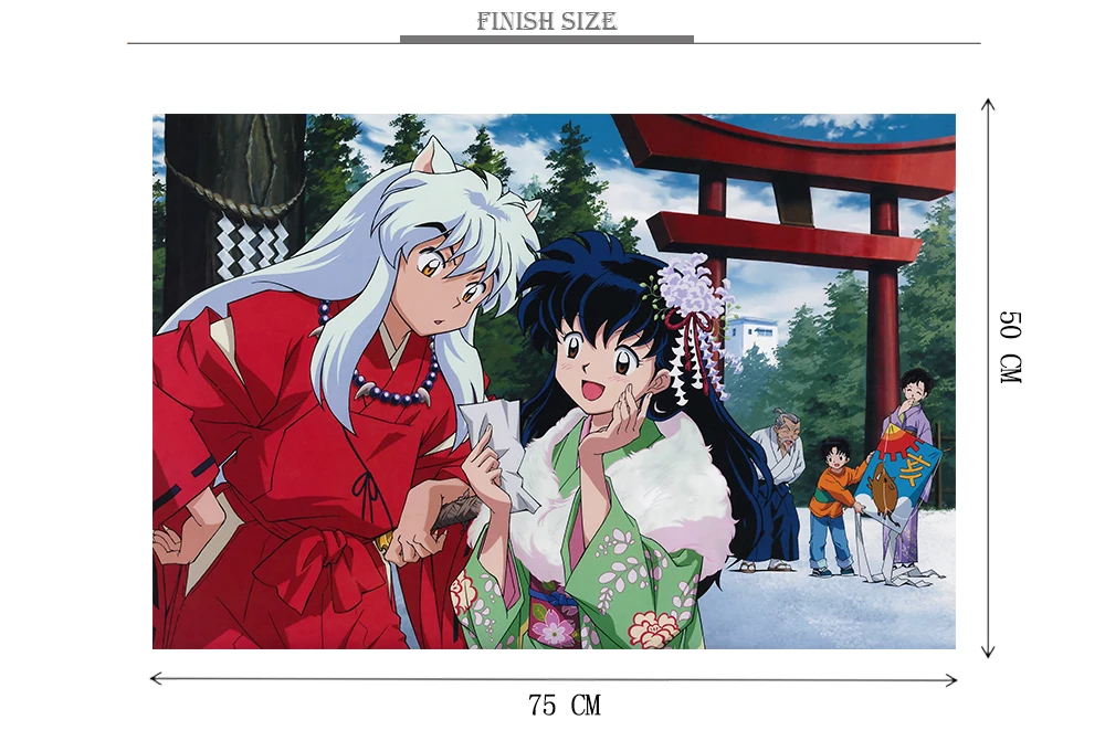 MOMEMO Inuyasha головоломка 1000 шт. деревянные аниме Пазлы для взрослых классический мультфильм головоломка игрушки 1000 шт. головоломка игры