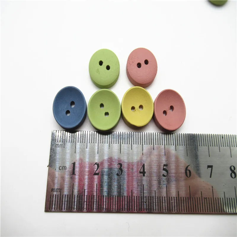 15MM 20 шт. 15 мм-25 мmenvironmently дружественный цвет Макарон Милая деревянная Пряжка Кнопка швейная деревянная Пряжка DIY аксессуары для одежды DK55 - Цвет: 15MM