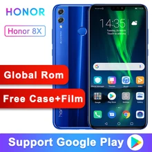 Global ROM Optional Original Honor 8X 6.5-inch Screen 3750mAh 20MP Dual Cameras Android 8.2 Multi-language Smartphone