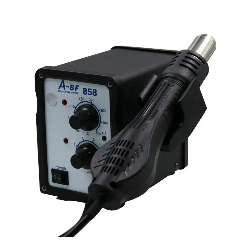 A-BF 858/858D фена паяльная станция цифровой дисплей умный свинцово-полностью разбирается сварочный стол инструмент для технического обслуживания