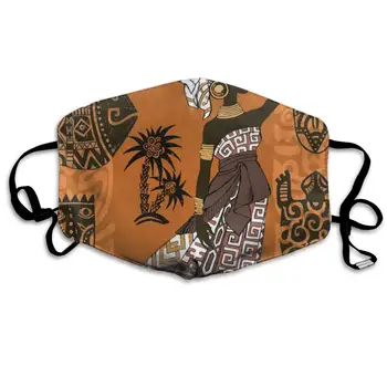 

Face Mask Hello African Woman Cool Cycling Half Face Earloop Dust Mask for Girls