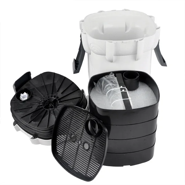 Free Shipping High Quality HW-304B 2000L/H uv external filter with uv light for fish tank including filter materials 220V