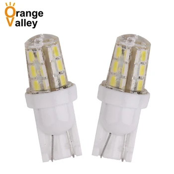 

100PCS T10 194 W5W 501 24 SMD LED 3014 Car Auto Clearance Lights Reading Light Marker Lamps DC 12V