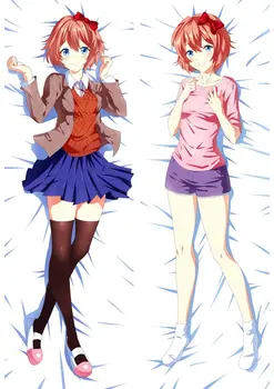

Anime Doki Doki Literature Club Monika Natsuki Sayori Yuri pillow cover case hugging Body pillowcase