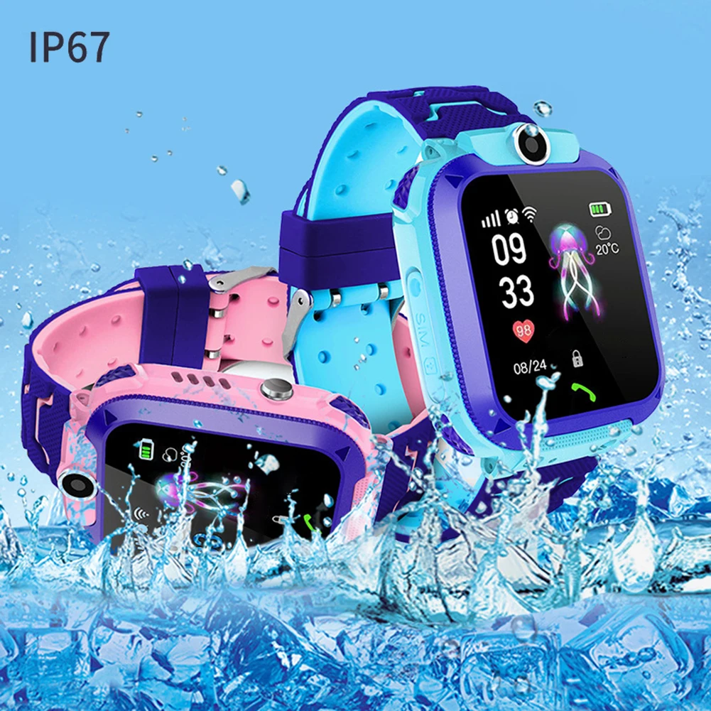 Children'S Smart Watch SOS Phone Watch Smartwatch For Kids With Sim Card Photo Waterproof IP67 Kids Gift For IOS Android