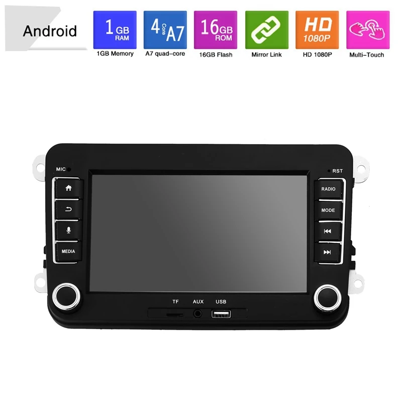 DC12V 7 дюймов сенсорный экран автомобильный мультимедийный плеер Android 8,1 gps навигация USB интерфейс стерео радио для Golf-Polo