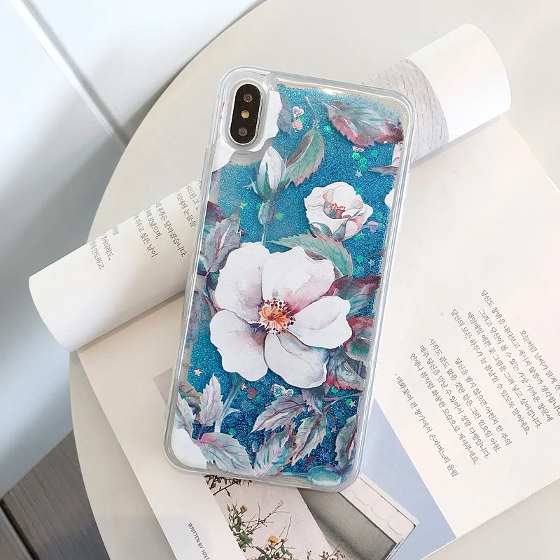 Новое поступление, Жидкий чехол с цветами для Xiaomi Redmi Note 7, чехол для Redmi Note 7 Pro 7 S, блестящий чехол для Redmi Note 7, чехол для Redmi 7A