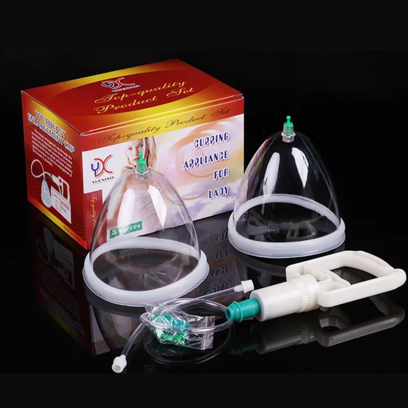 

Breast Enlargement Pump 13cm CUP Chest gain Cupping Appliance For Lady A B C D breast bigger massage cupping theray Size L