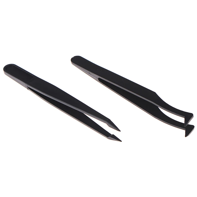 Carbon Steel High precision black curved tweezer DIY nipper perler bead nipping hama bead handicraft clamp plier