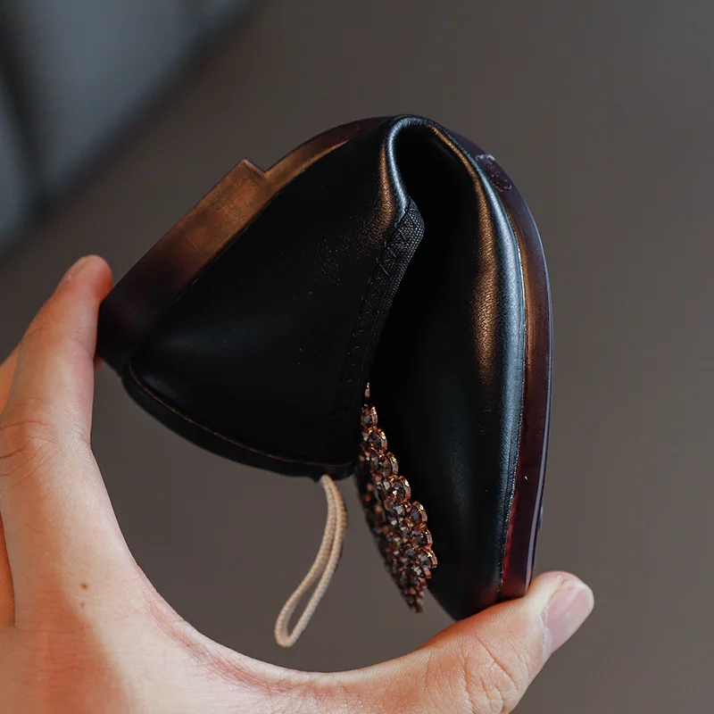 Leather Girls Princess Shoes for Autumn