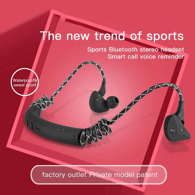 Наушники Bluetooth наушники-вкладыши спортивные стереонаушники 5 0 беспроводные