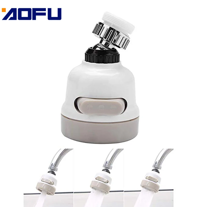 

360 Degree Rotate Faucet Booster Adjustable Shower Water Saver Extender Splashproof Faucet Water Saving Sprinkler Nozzle
