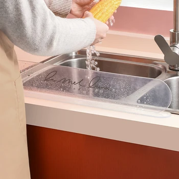 

Sink Water Guard Household Baffle Board Anti-splash Water Guard for Bathroom Kitchen Water Prevent Splashing Anti-water Board