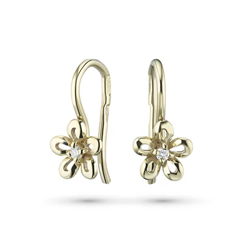 

Earrings made of yellow gold with diamond e0301sg04201841