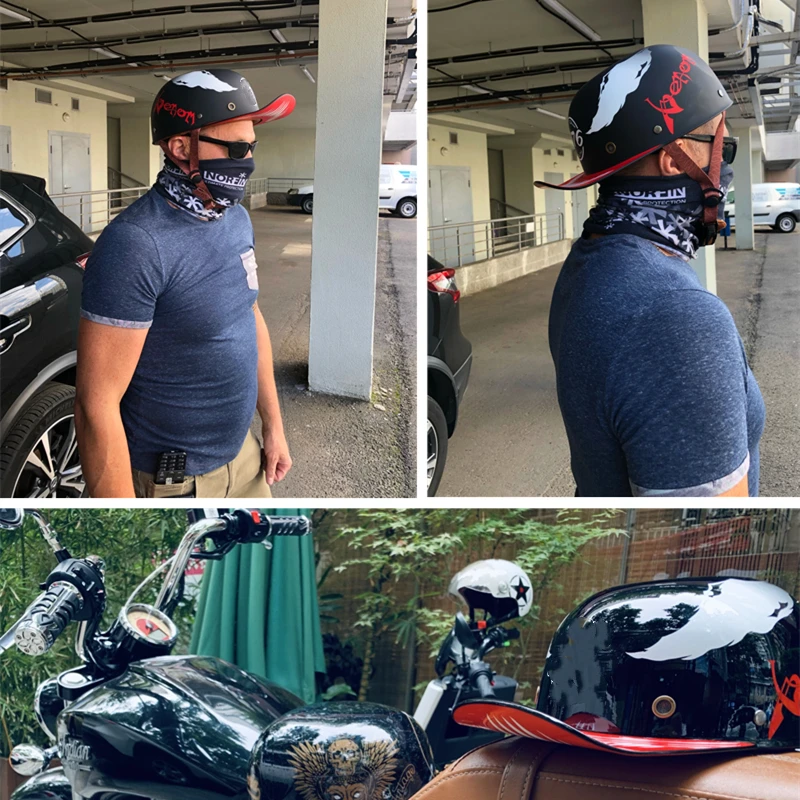 Helm Sepeda Motor Antik Helm Setengah 