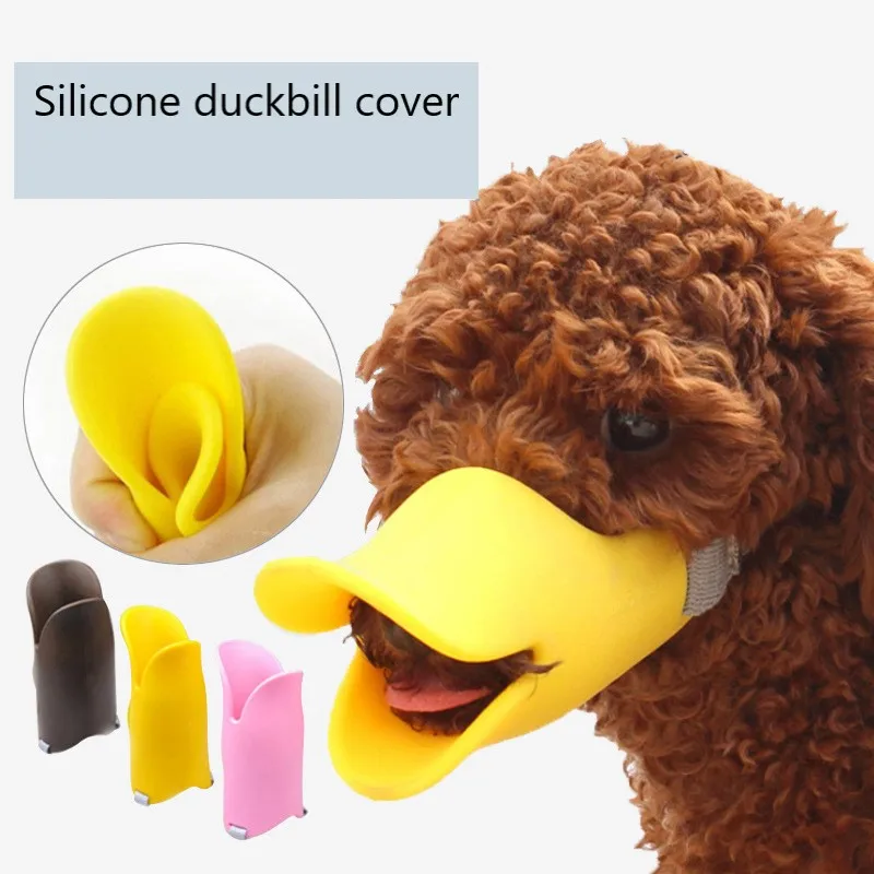 

1 Pcs Pet Anti-mite Anti-mouthpiece Set Funny Muzzle Cover Duckbill Mask Anti-picking Pet Duckbill Dog Cover Pet Supplies