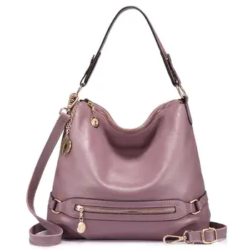 

Realer women handbag high quality genuine leather crossbody shoulder bag for ladies with top-handle messenger bag large capacity