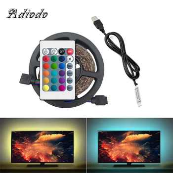 

5V USB Power LED Strip LED lights RGB /White/Warm White 2835 SMD HDTV TV Desktop PC Screen B Decor Screen TV Background Lighting
