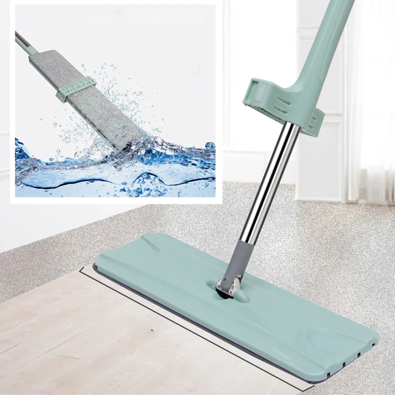 

1 PC Practical 360 Degree enlarge Mop Head Hand wash-free Microfiber Spinning Head Mop for floor cleaning(With 2 Pcs Mop Pads)