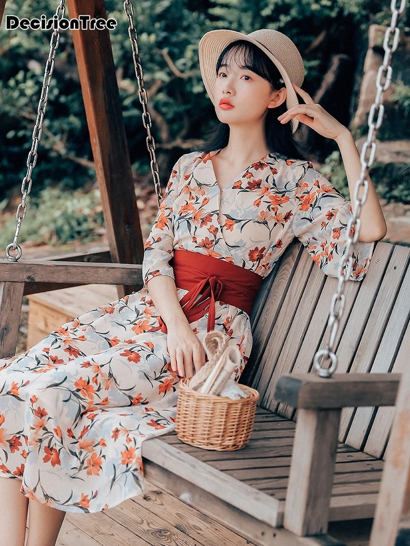 Кимоно японское кимоно mujer yukata японское кимоно платье кимоно feminino японский стиль кимоно для женщин
