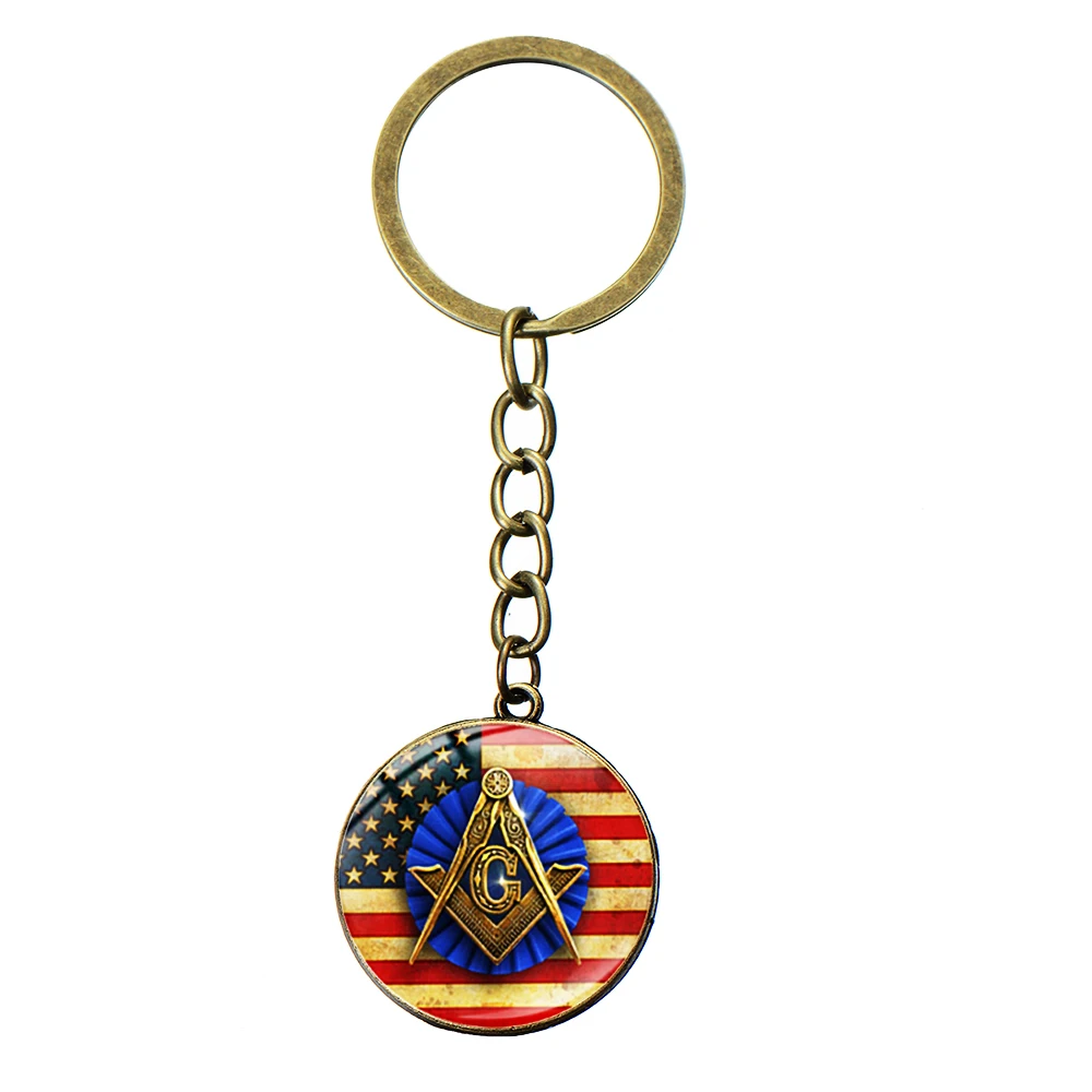 Style 16 SIAN масонов Иллюминаты Пирамида Глаз сплав брелок Freemasonry Символ Подвески стеклянный кабошон брелок Mason подарок для мужчин и женщин - Color: Style 16