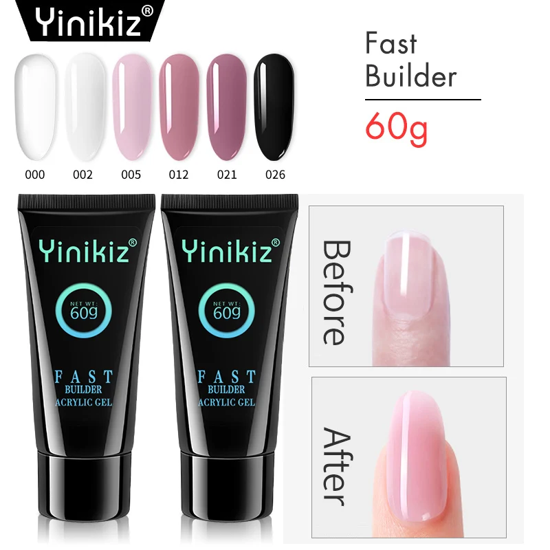 Yinikiz 60 г Кристалл расширение УФ-гель для ногтей наращивание гель Лак акриловый