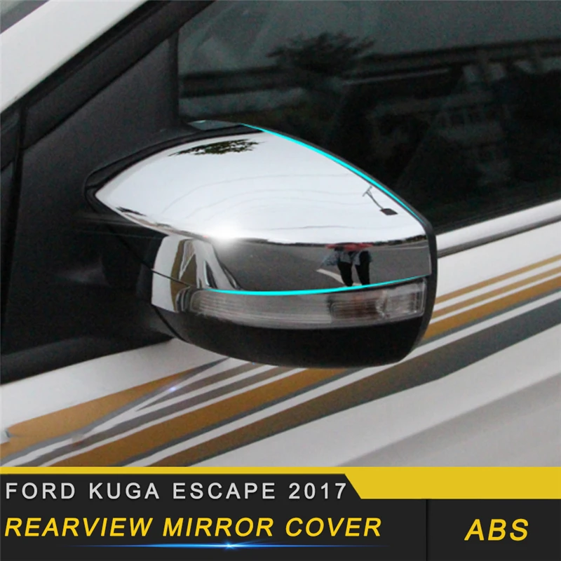 For Ford KUGA Escape Car Styling Rearview Mirror Cover Protector Trim Frame Sticker Exterior Accessories