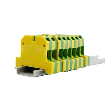 

Wire Conductor 10Pcs EK-6/35 Weidmuller Connector Ground Screw Connection Din Rail Terminal Blocks EK6/35