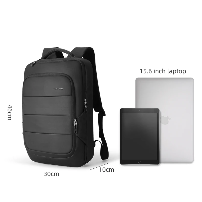 Mark Ryden Man Backpack Fit 15.6 inch Laptop Multifunctional USB Recharging Waterproof Travel Male Bag Anti-thief Mochila