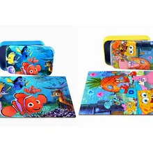 Дети 60 шт деревянные Мультяшные сказочное животное сказки головоломки игрушки Детские анимационные Обучающие пазлы подарок 2 комплекта