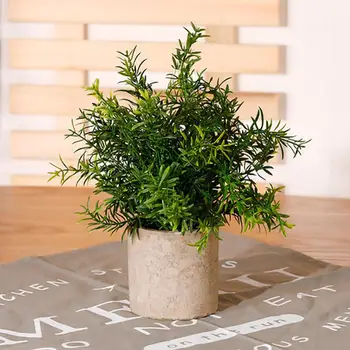 

Environmental Protection Simulation Green Plant Simulation Potted Plastic Flower Pot Fake Flower Tree Ball Desktop Bonsai