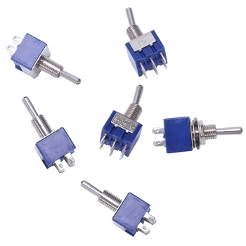 

6 pieces On-off-on 3-way mini Toggle switch 6 pin 6A 125VAC