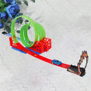 

1 Set Inertia Car Toys High Speed Car Toys Track Assembling Toys Mini Pull-back Vehicle for Kids