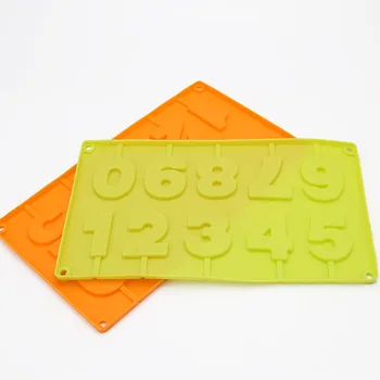 

0-9 Numbers Ice Cube Tray DIY Lollipop Molds Silicone Food Grade Chocolate Mold Cake Decorating Modeling Tool 1PC