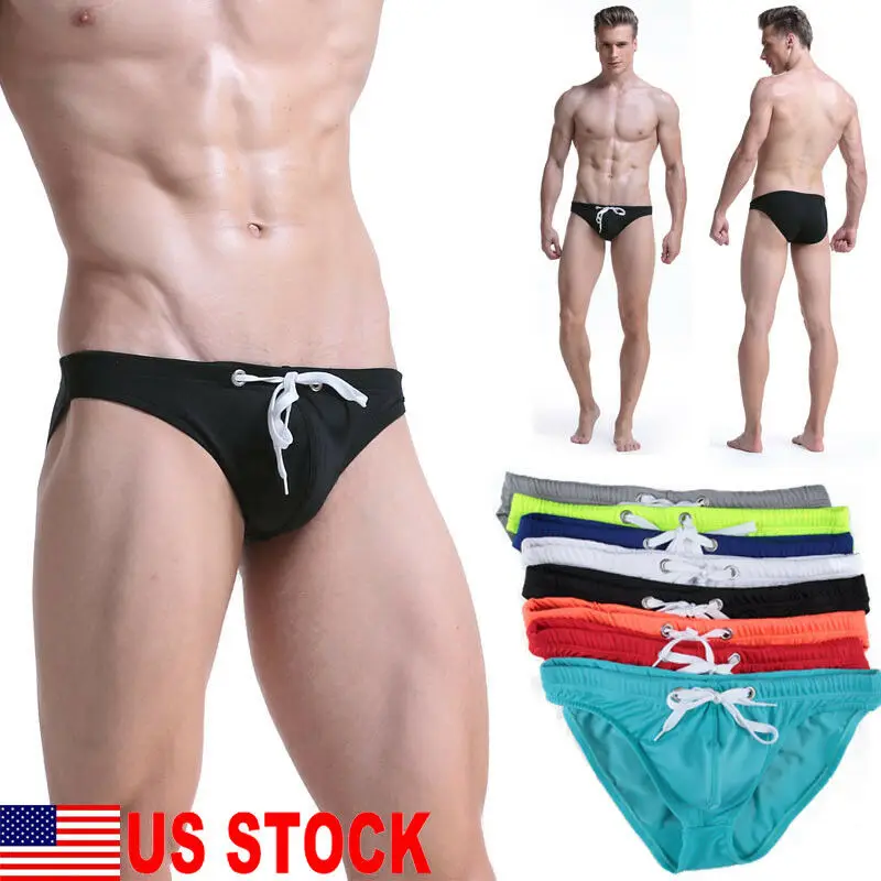 

Men's Boxer Briefs Swimwear Beach Drawstring Shorts Swim Trunks Thongs Underwear