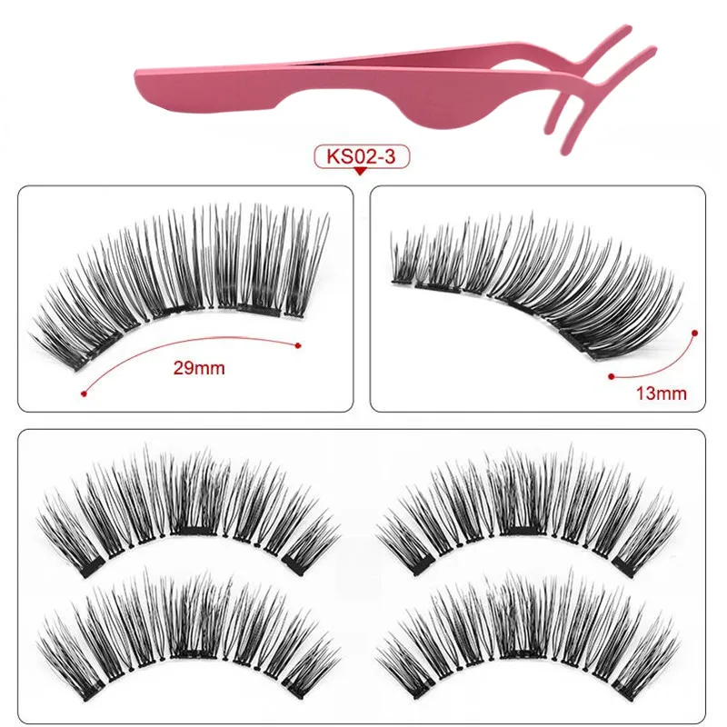 Magnetic eyelashes with 3 magnets magnetic lashes natural false eyelashes magnetic eye lashes with eyelashes applicator-24P-3-TZ Magnetic eyelashes with 3 magnets magnetic lashes natural false eyelashes magnetic eye lashes with eyelashes applicator-24P-3-TZ