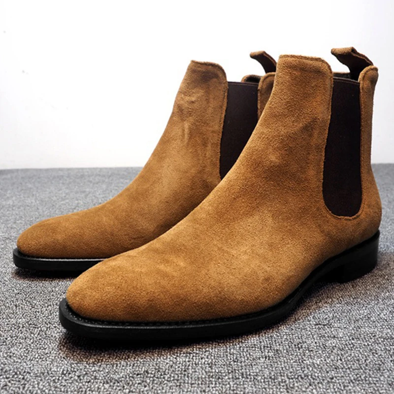 Boots Chelsea Men Shoes Luxury Winter Ankle Male Dress Shoes Plus Size 48 Botas De Hombre men chelsea boots men leather shoes