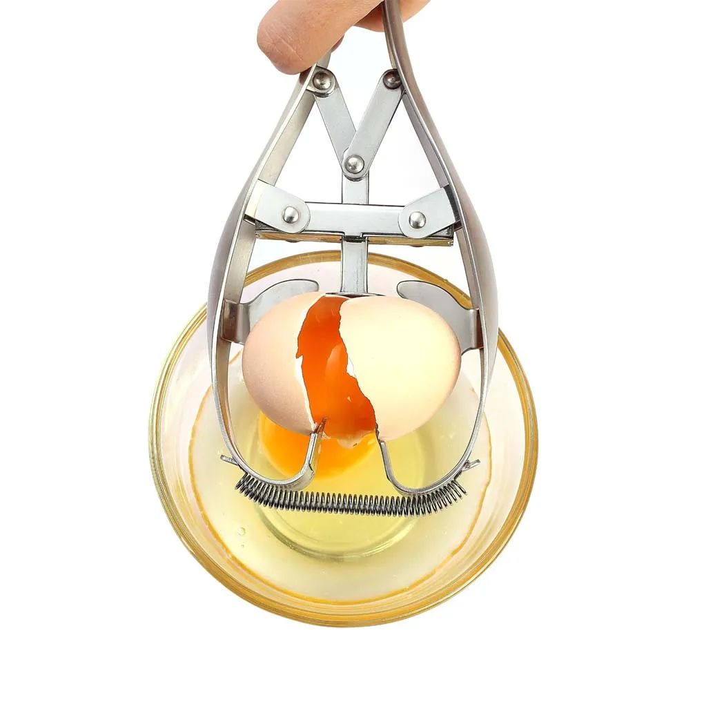 Быстрый сырой яичной скорлупы открывалка из нержавеющей стали яйцо взломщик яичный сепаратор, кухня растрескивания инструмент