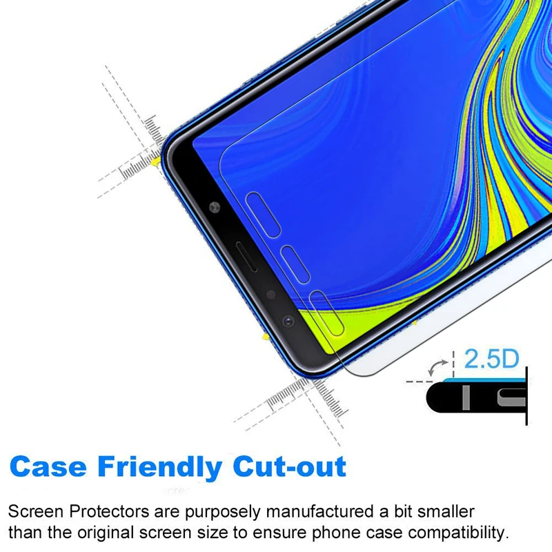 1-3 шт Защитное стекло для samsung galaxy A7 A 7 защита экрана 7A A72018 samsung A7 закаленное стекло бронированная листовая пленка