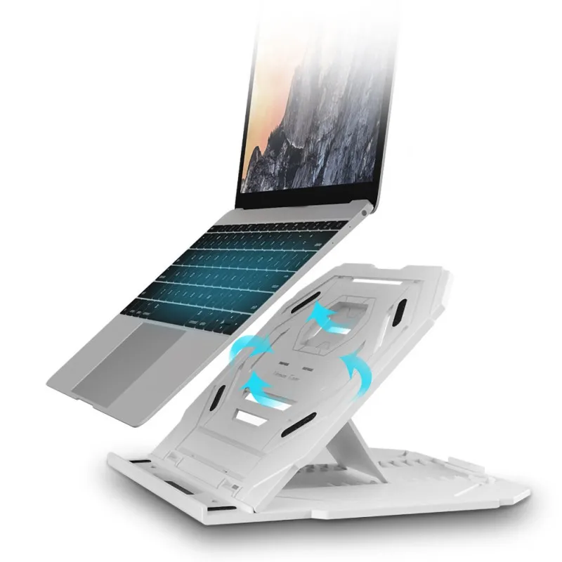 USB новая охлаждающая подставка для ноутбука 10 Регулируемая по высоте противоскользящая охлаждающая подставка с подставкой для телефона