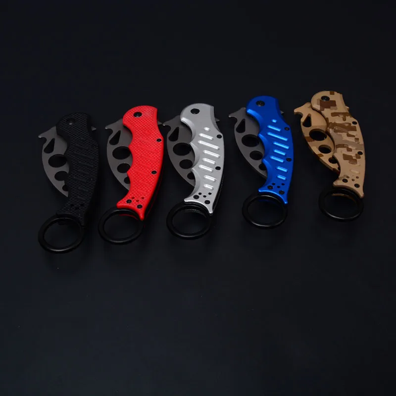 Горячо! 440C Лезвие Karambit мачете складные ножи 5 цветов острый G10 Ручка Открытый Отдых Карманный выживания тактический охотничий инструмент