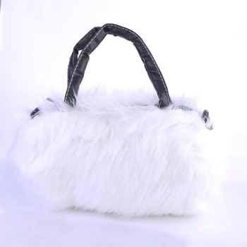 

SHUJIN New Handbag Women Faux Fur Soft Female Shoulder Bag Fashion Lady Messenger Bag Day Clutch Handbag bolsos mujer