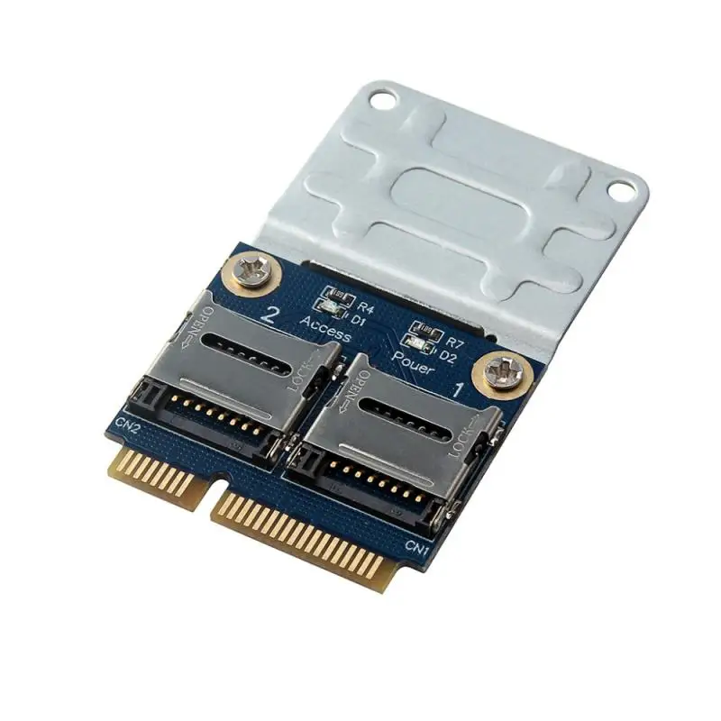 Мини PCIE адаптер для карты PCI-e Mpci-e к двойному TF SDHC SDXC считывателя PCI-E TF-карте