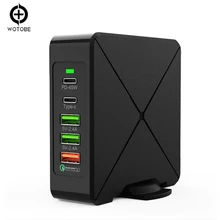 45 Вт PD зарядное устройство MAX 75 Вт type-C адаптер для ноутбука 10 Вт Беспроводная зарядка QC3.0 Быстрая зарядка для iPhone/iPad/Mac book/samsung